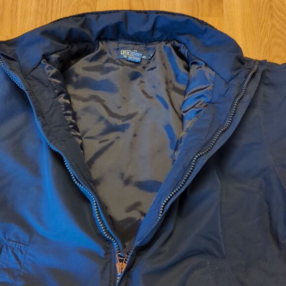 Polo Ralph Lauren Coat Jacket Mens XL Navy Blue Full Zip Heavy Outdoor Warm - Picture 7 of 10